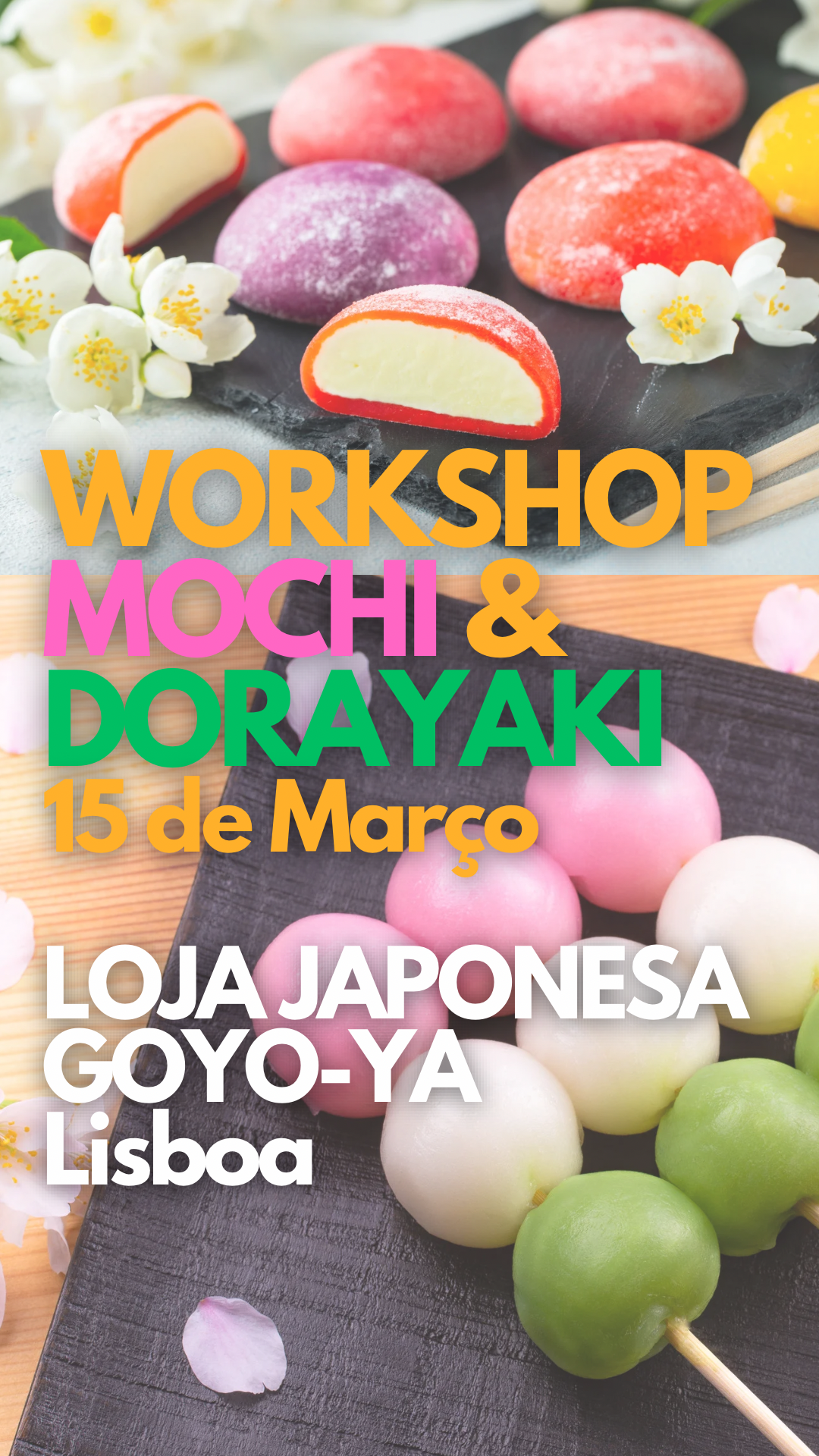 WORKSHOP MOCHI/DORAYAKI - 15/MARÇO