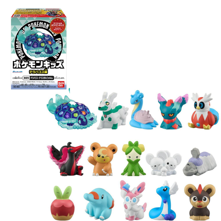 Bandai Pokémon Kids Terrapagos – Figura + Pastilha (1,5 g)