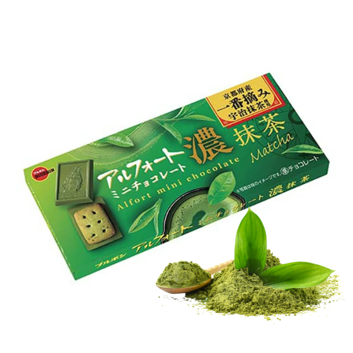 Bolacha Matcha e Chocolate Preto (抹茶チョコレートクッキー) 60g
