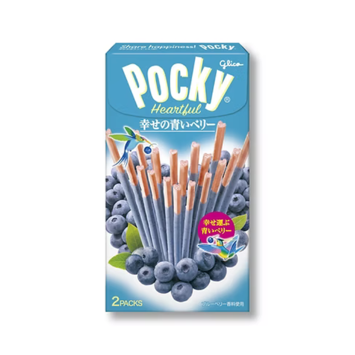 Glico Pocky Coração Mirtilo 2P 54,6g
