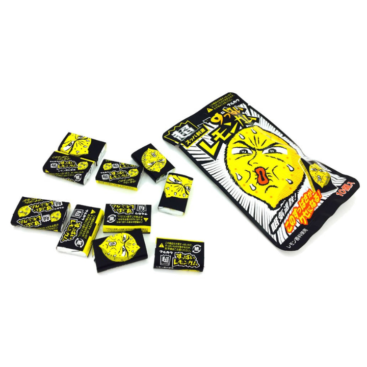 Pastilhas Elásticas Japonesas Marukawa Sour Lemon 10 Unidades 45g