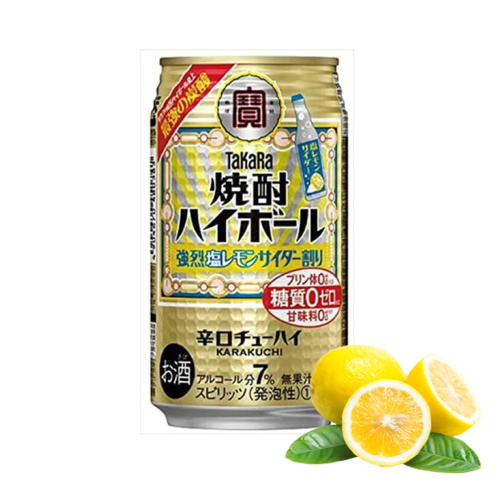 Takara Shochu Highball Kyouretsu Shio Lemon Cider Wari Can 7% 350ml