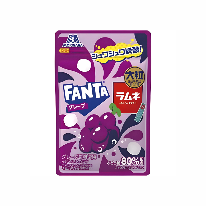 Morinaga Large Ramune Fanta Grape 25g
