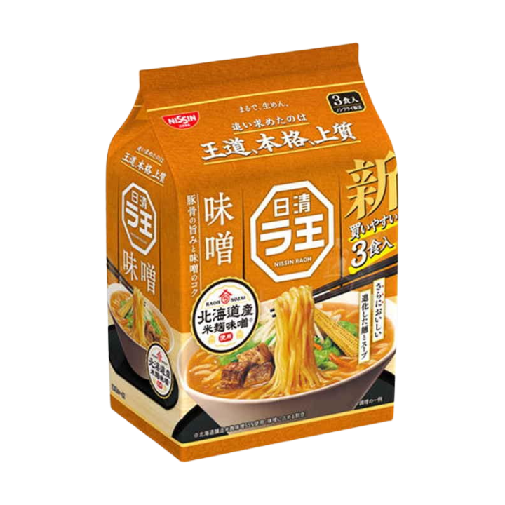 Massa Instantânea Japonesa Nissin RAOH Sabor Miso 99g (1 porção)
