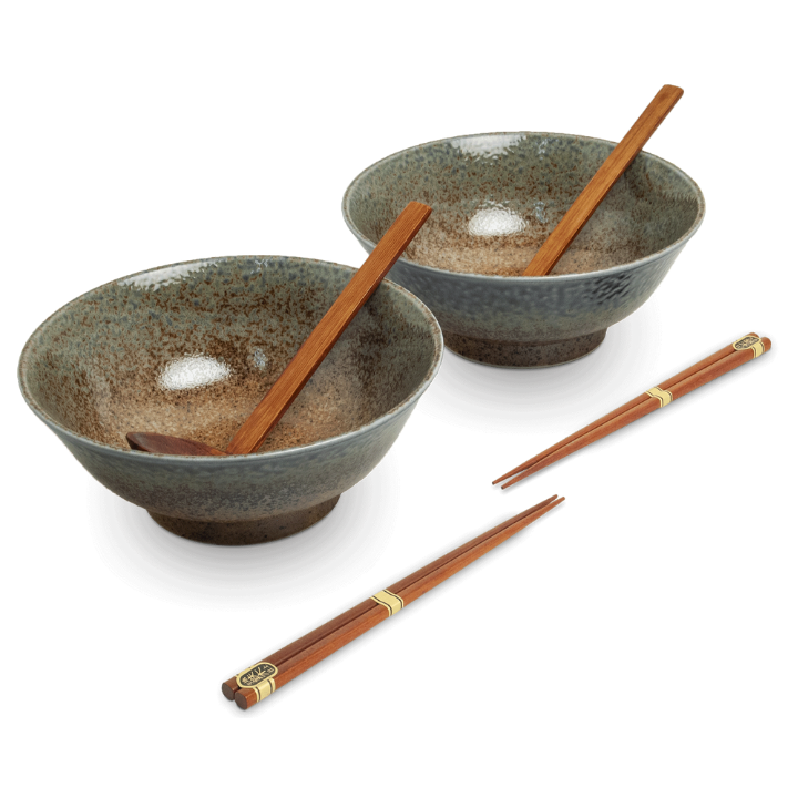 Ramen bowl set Ki Ø22 cm | H9 cm - 2 pars