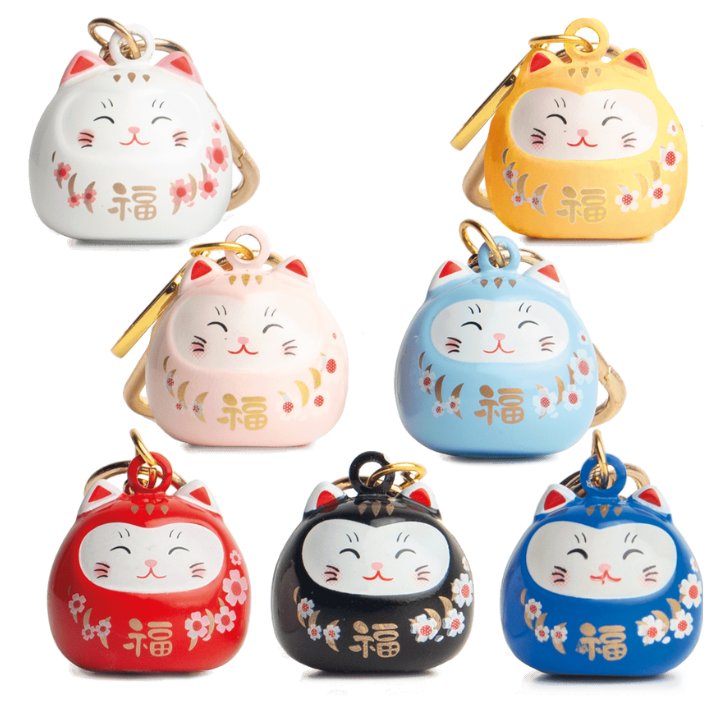 Porta Chaves Keychain Sorte Lucky Gato Cat Ø2 cm 1und