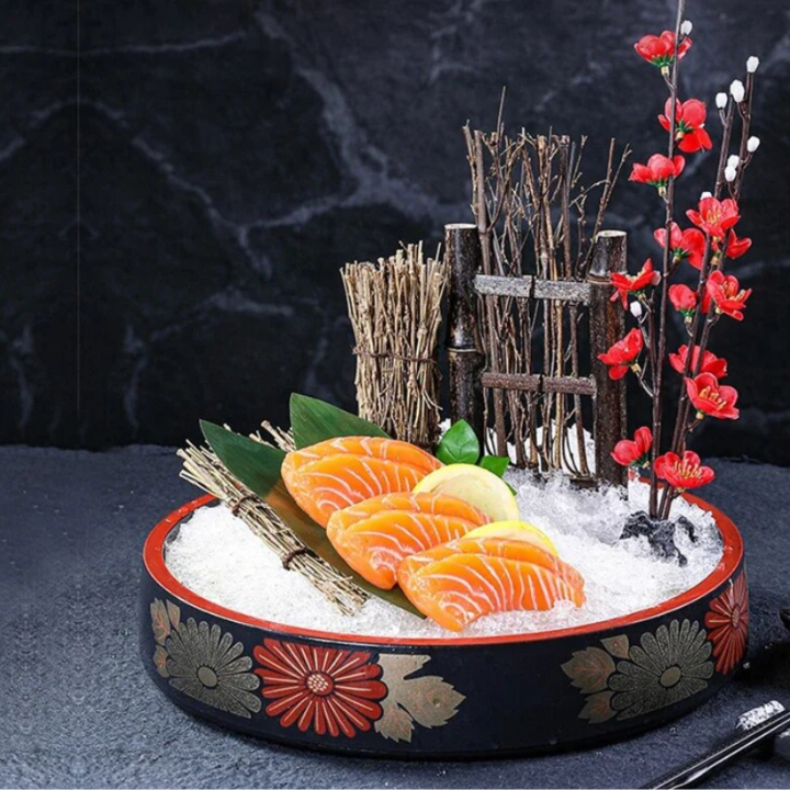 Decoração Madeira Sushi Hagi 11x23cm