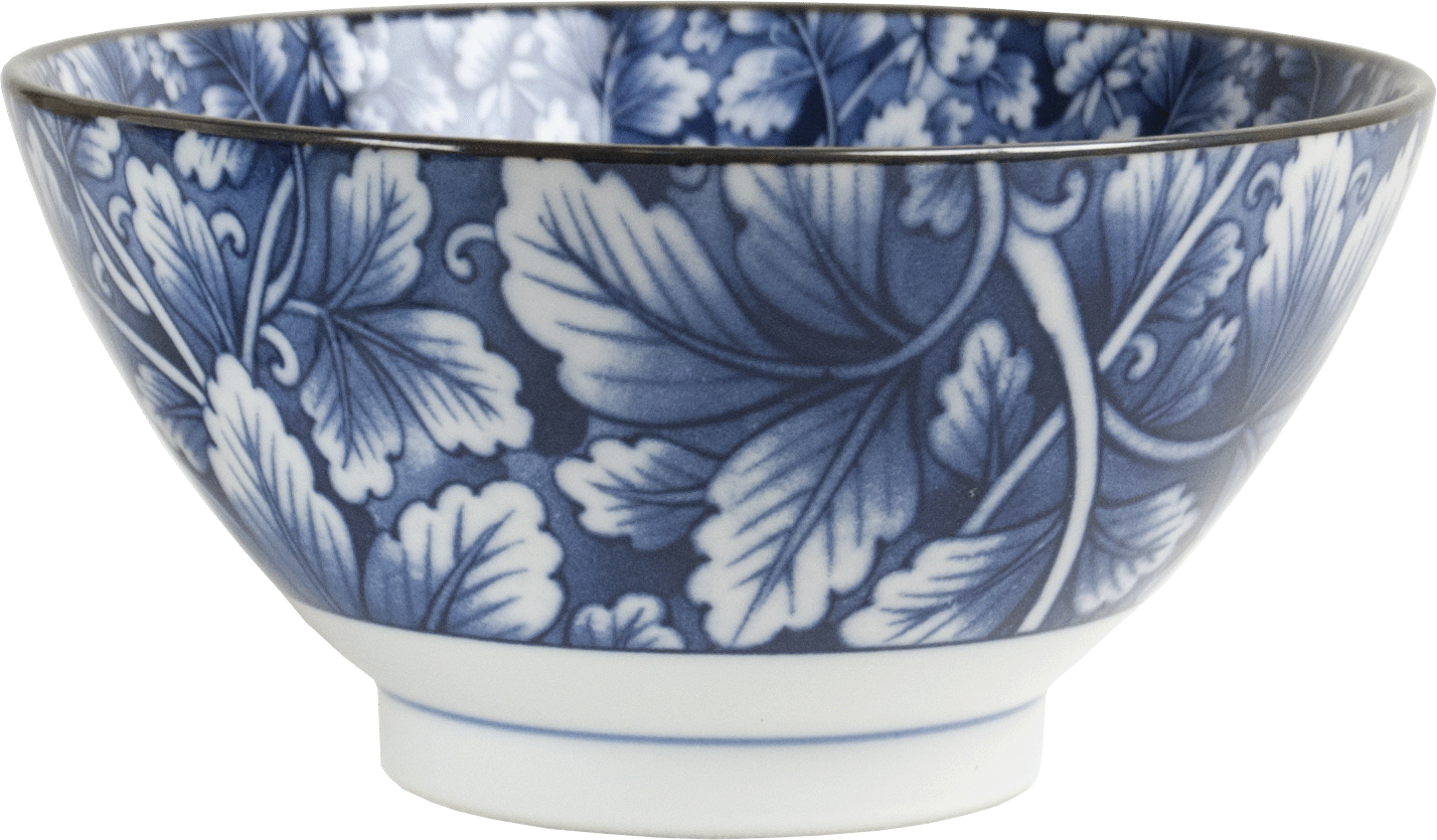 Tigela Estilo Flor Azul 18cm H9cm