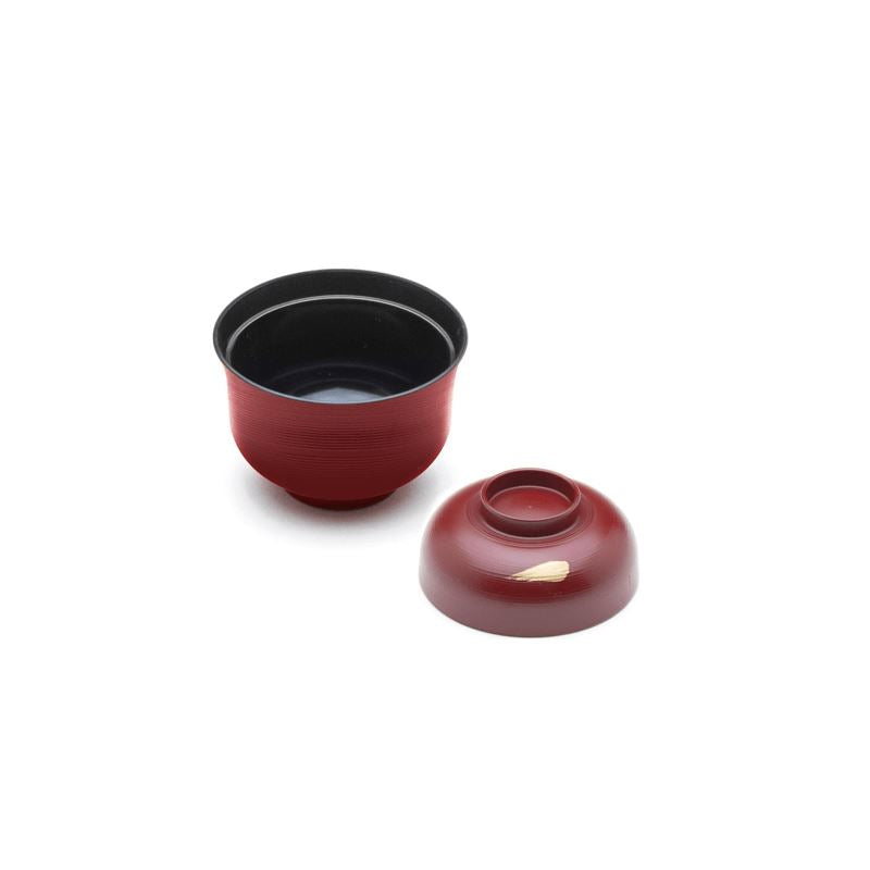 Taça Vermelha com Tampa para Miso Loja Japonesa Goyo-Ya