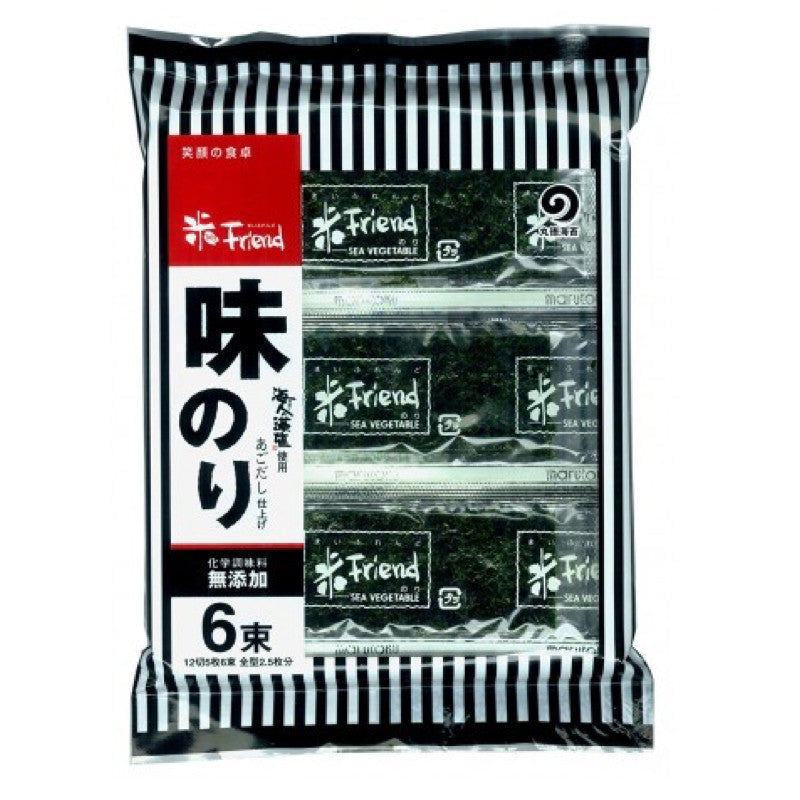 Alga Marinada Moshio Aji Nori (味付け海苔) 6 folhas 8,75g
