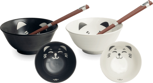 Set Tigela Preto e Branco 15cm