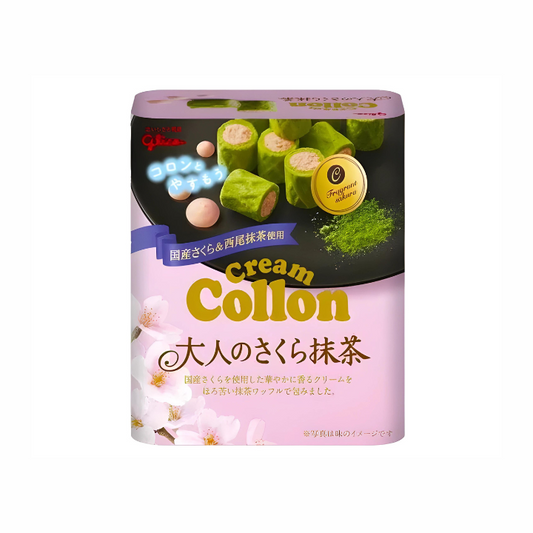 Ezaki Glico Cream Collon Adult Sakura Matcha 48g