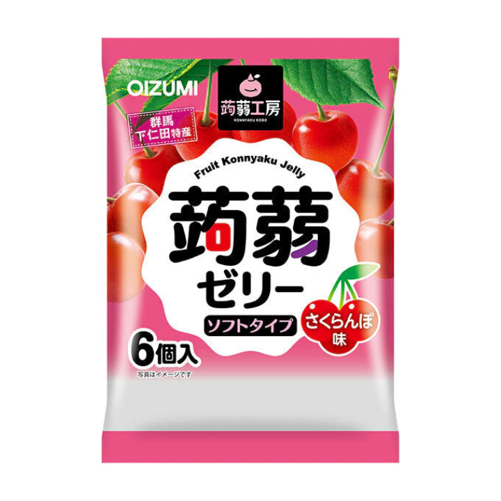 Gelatina Japonesa de Konjac Shimonita Kobo Sabor Cereja 112g