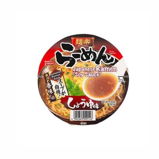 Massa Ramen Cup Soja Menraku 76.7g