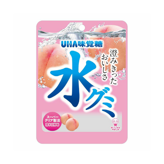 Mikakuto Water Gummy Shimizu White Peach Flavor 40g