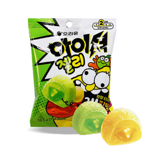 Orion Sour Jelly Recheadas – Limão & Maçã Verde (72 g)