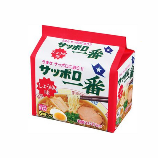 Sapporo Ichiban Shoyu Fukuromen 100gx5
