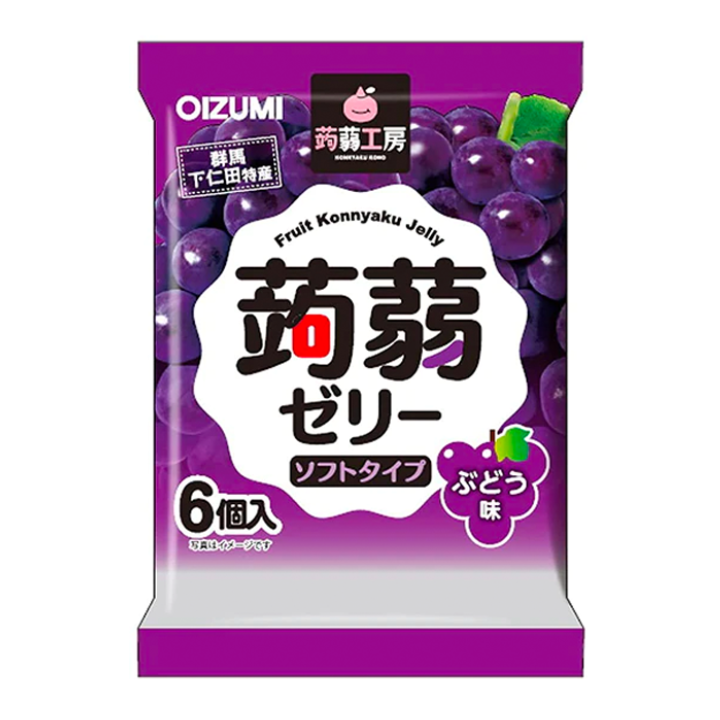Gelatina Japonesa de Konjac Shimonita Kobo Sabor Uva 112g