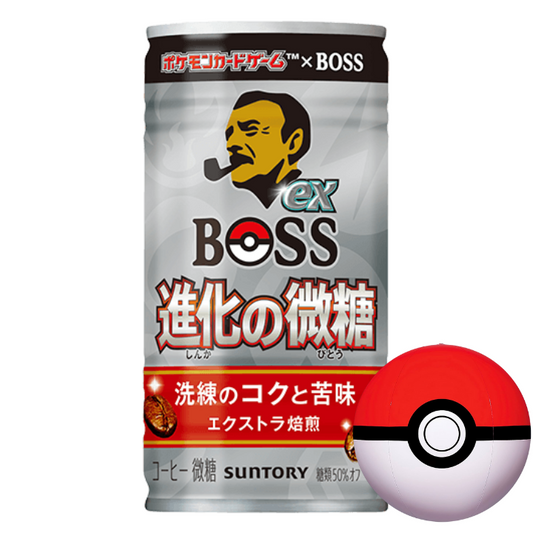Suntory Boss Coffee Can Menos Açúcar Pokémon Ver 185g
