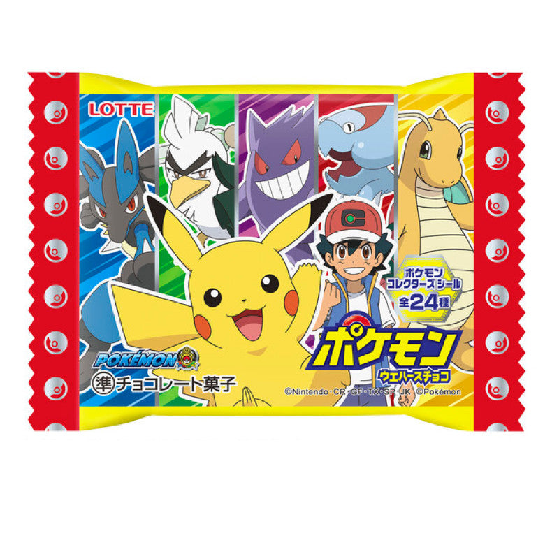 Waffer Chocolate/Amendoim Pokemon (C Autocolante)