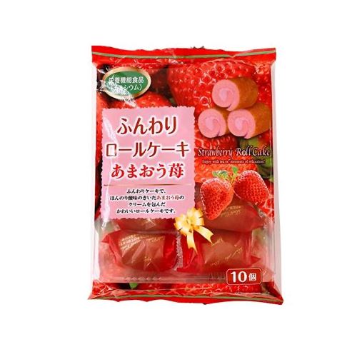 Mini Bolo Em Rolo De Morango 170g Loja Japonesa Goyo-Ya 