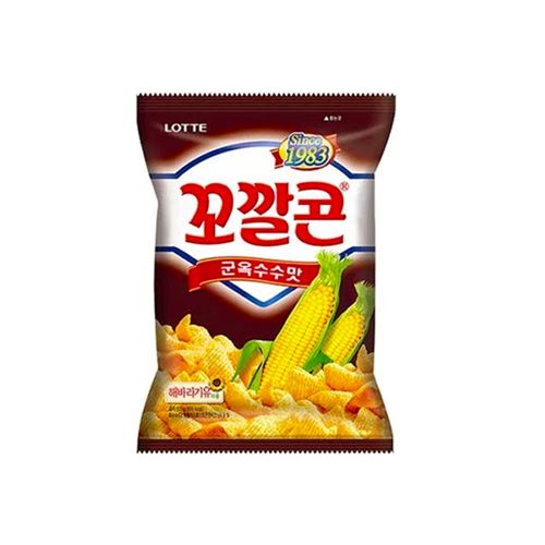 Aperitivo De Milho Kokalcorn 롯데꼬깔콘(군옥수수맛) 72g Loja Japonesa Goyo-Ya 