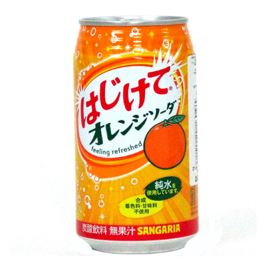 Soda Laranja Hajikete 350ml Loja Japonesa Goyo-Ya 