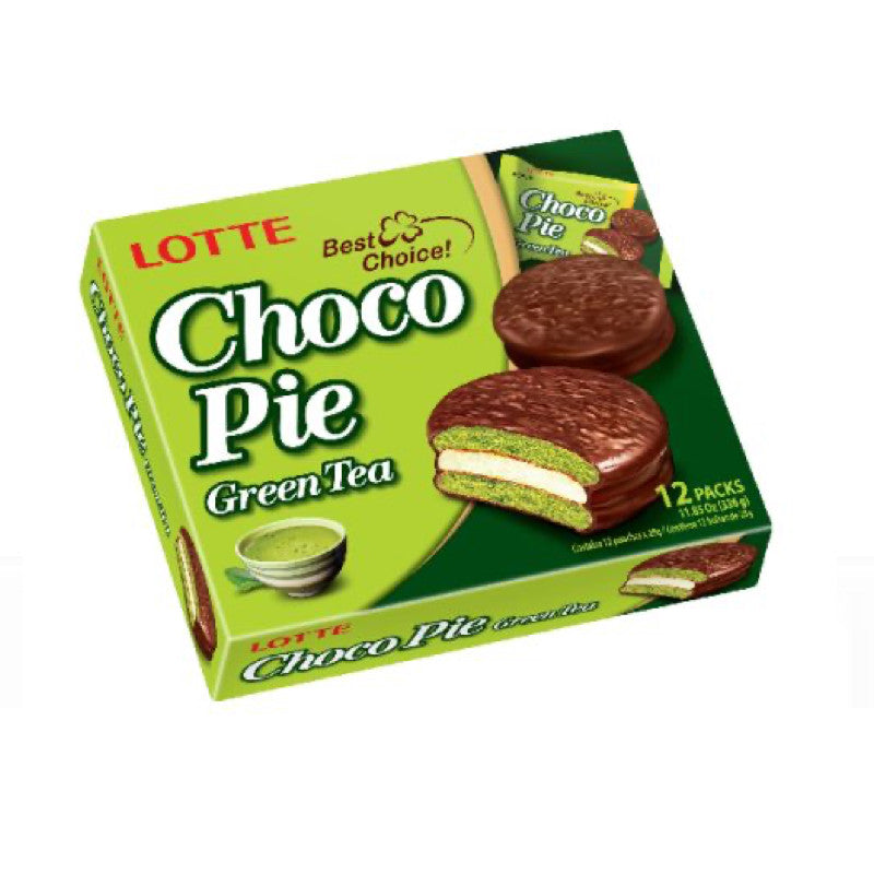 Bolinho De Chocolate Choco Pie Cha Verde 12x28g Loja Japonesa Goyo-Ya 
