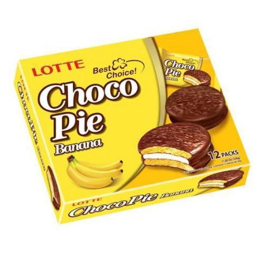 Bolinho De Chocolate Choco Pie De Banana 12unid Loja Japonesa Goyo-Ya 