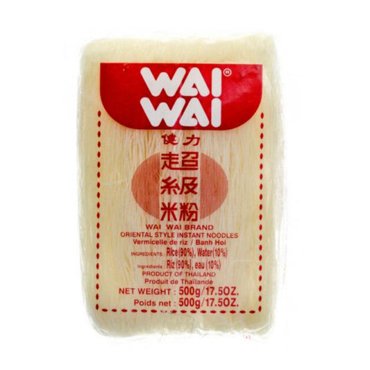 Massa Arroz 500g - Wai Wai Loja Japonesa Goyo-Ya 