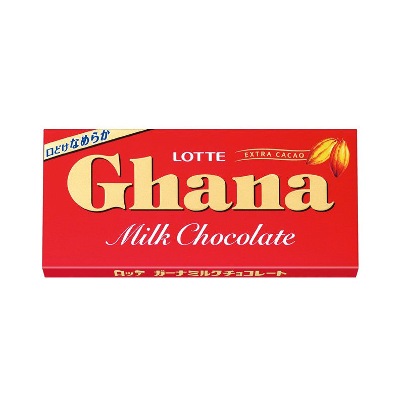 Chocolate De Leite Lotte Ghana 50g Loja Japonesa Goyo-Ya 
