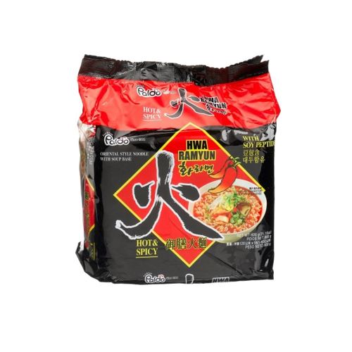 Ramen Hwa Hot & Spicy Paldo 120gx5 Pc 600g Loja Japonesa Goyo-Ya 