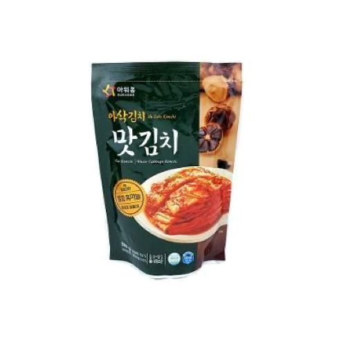 Conserva Kimchi Alho Preto Cut 아워홈 흑마늘맛김치(수출) 500g Loja Japonesa Goyo-Ya 