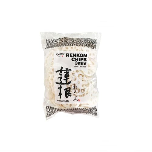 Renkon- Raiz de Lotus Fatiado e Cozido 500g Loja Japonesa Goyo-Ya 